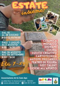 CENTRI ESTIVI CREATIVI 2024 @ SPAZIO ART&CARE