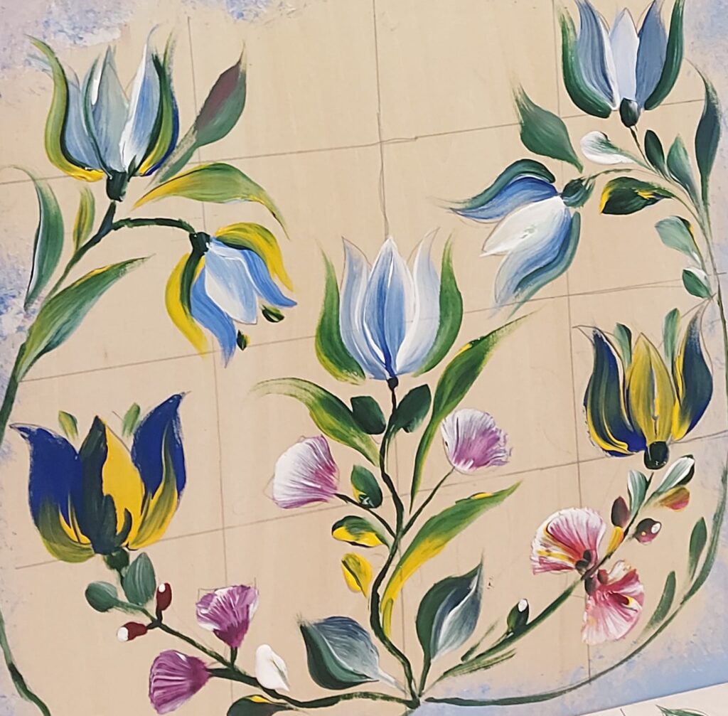 Pittura tirolese su legno
